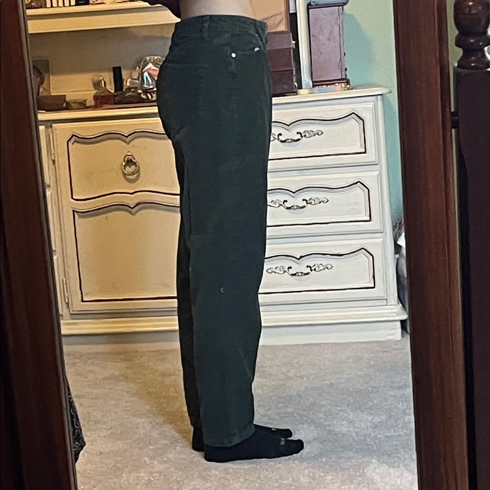 BDG Forest Green Corduroy Trousers - Picture 5 of 6